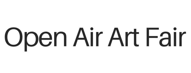 Open air art fair text image